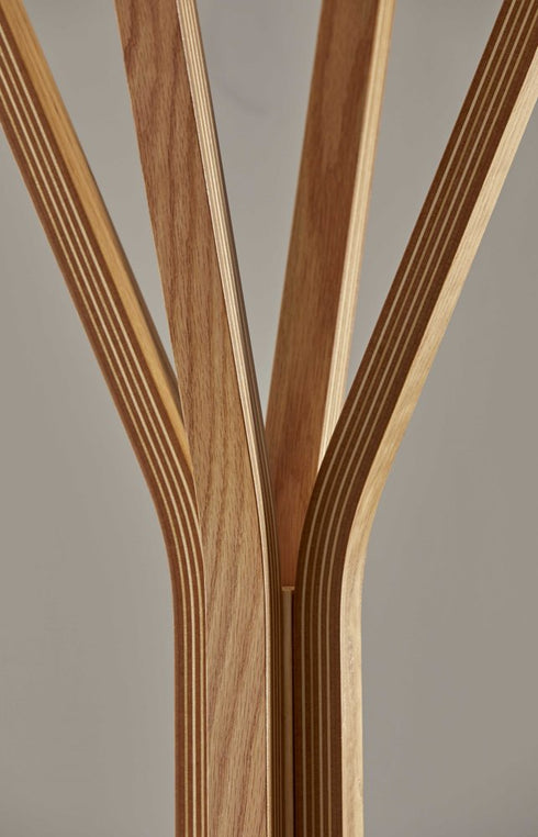 16.5" x 16.5" x 68.25" Natural Coat Rack